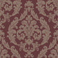 Palazzo Damask Wallpaper - Gold / Claret - Galerie - G67611 - Premier Wallcovering
