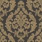 Palazzo Damask Wallpaper - Gold / Dark Brown - Galerie - G67613 - Premier Wallcovering
