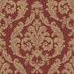 Palazzo Damask Wallpaper - Red / Gold - Galerie - G67612 - Premier Wallcovering