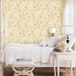 Palazzo Large Floral Wallpaper - Green / Cream - Galerie - G67602 - Premier Wallcovering