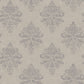 Palazzo Medallion Damask Wallpaper - Silver Grey - Galerie - G68669 - Premier Wallcovering