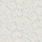Palazzo Scroll Wallpaper - Cream / Silver Grey / Blue - Galerie - G68674 - Premier Wallcovering