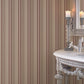 Palazzo Striped Wallpaper - Claret / Dark Beige - Galerie - G67626 - Premier Wallcovering