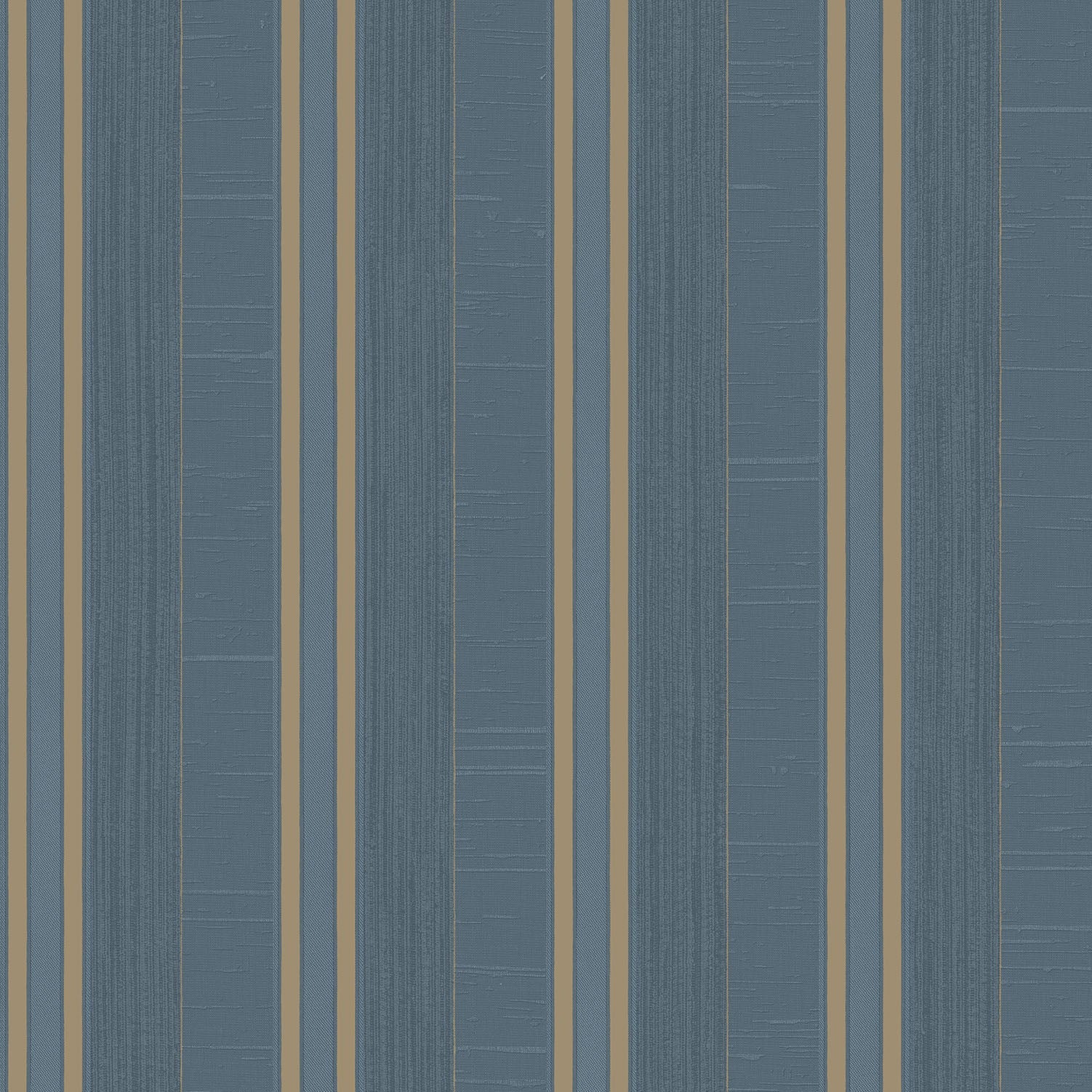 Palazzo Striped Wallpaper - Dark Blue / Bronze - Galerie - G67628 - Premier Wallcovering