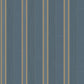 Palazzo Striped Wallpaper - Dark Blue / Bronze - Galerie - G67628 - Premier Wallcovering