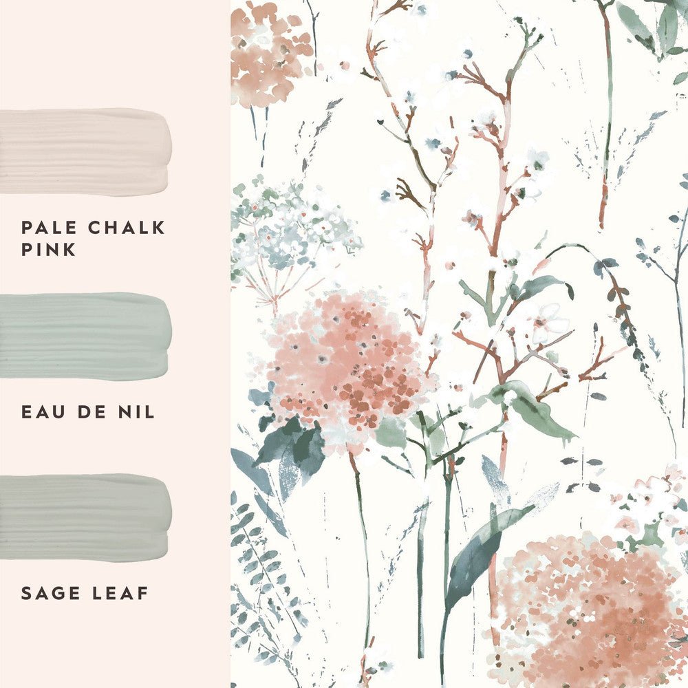 Pallington Bloom Wallpaper - Plaster Pink - Laura Ashley - 130104 - Premier Wallcovering