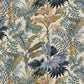 Palm Grove Wallpaper - Ecru and Blue - Josephine Munsey - JMW-101311 - Premier Wallcovering