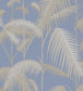 Palm Jungle Wallpaper - Metallic Silver & Linen on Hyacinth - 95/1006 - Cole & Son - Premier Wallcovering