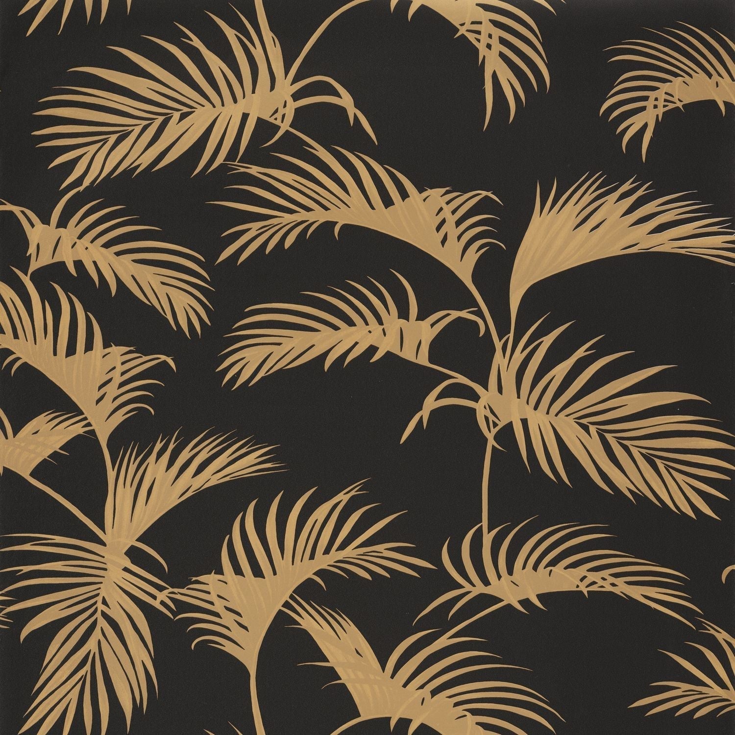 Palm Jungle Wallpaper - Noir or - Caselio - 101252090