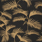 Palm Jungle Wallpaper - Noir or - Caselio - 101252090