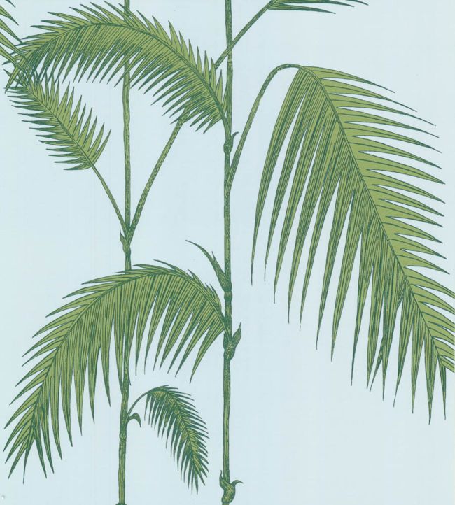 Palm Leaves Wallpaper - Leaf Green on Sea Foam - 66/2010 - Cole & Son - Premier Wallcovering