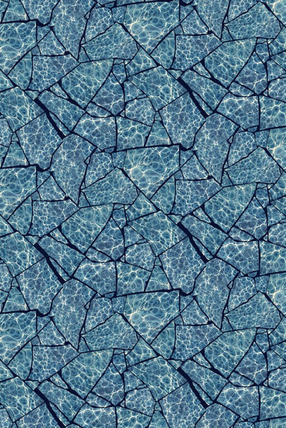 Palm Springs Foil Wallpaper - Original - Timorous Beasties - FOIL/CRKM/BLU/01 - Premier Wallcovering