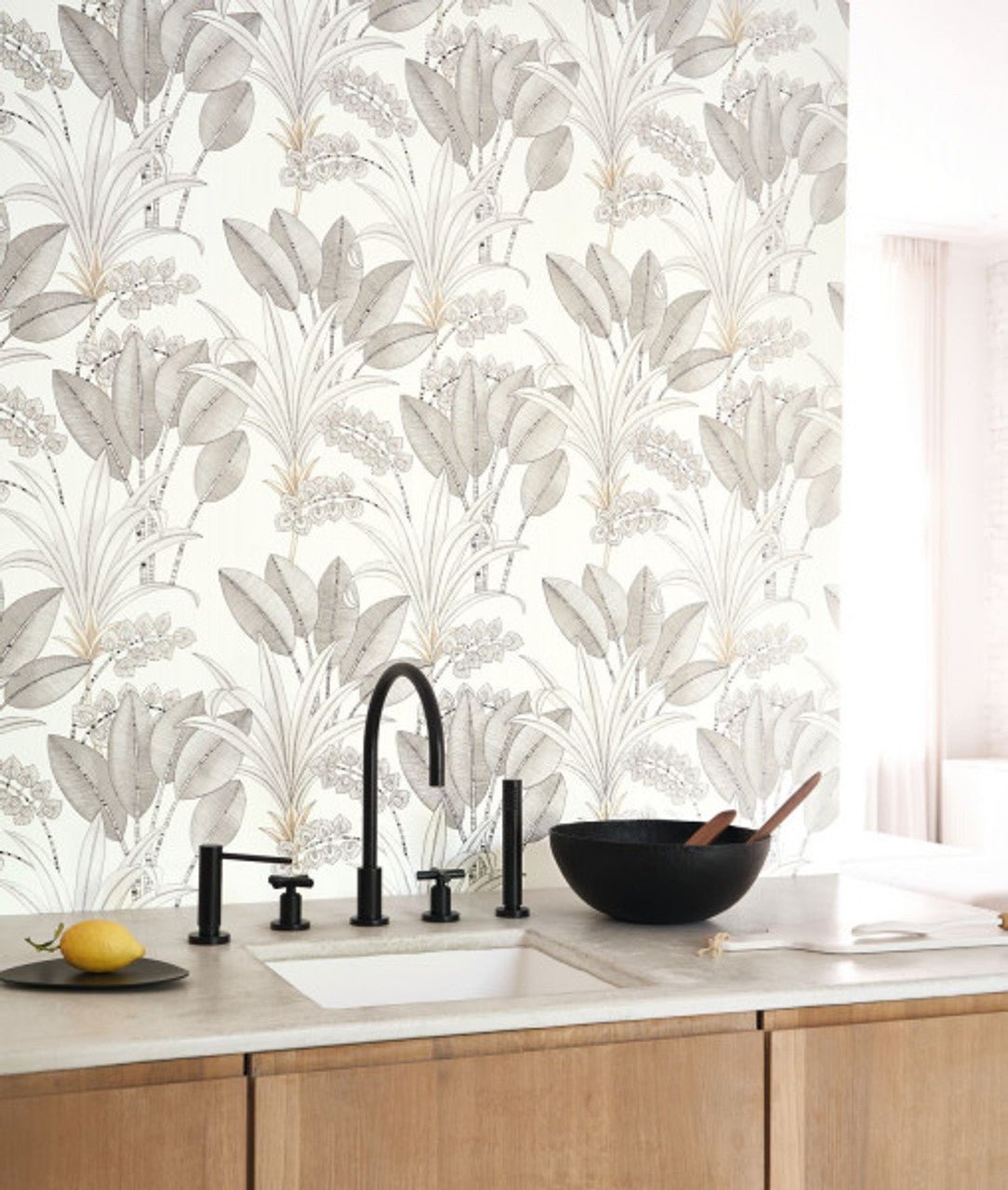 Palma Nicaragua Wallpaper - Blanc - Casadeco - 86410202 - Premier Wallcovering