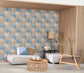 Palma Nicaragua Wallpaper - Vert And Bleu - Casadeco - 86417353 - Premier Wallcovering