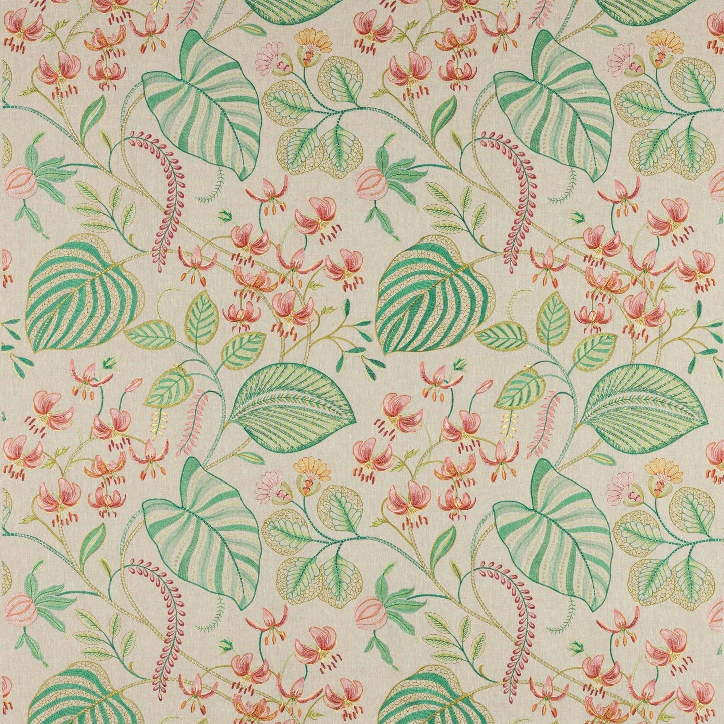 Palmaria Fabric - Corail - Manuel Canovas - M4124-01 - Premier Wallcovering