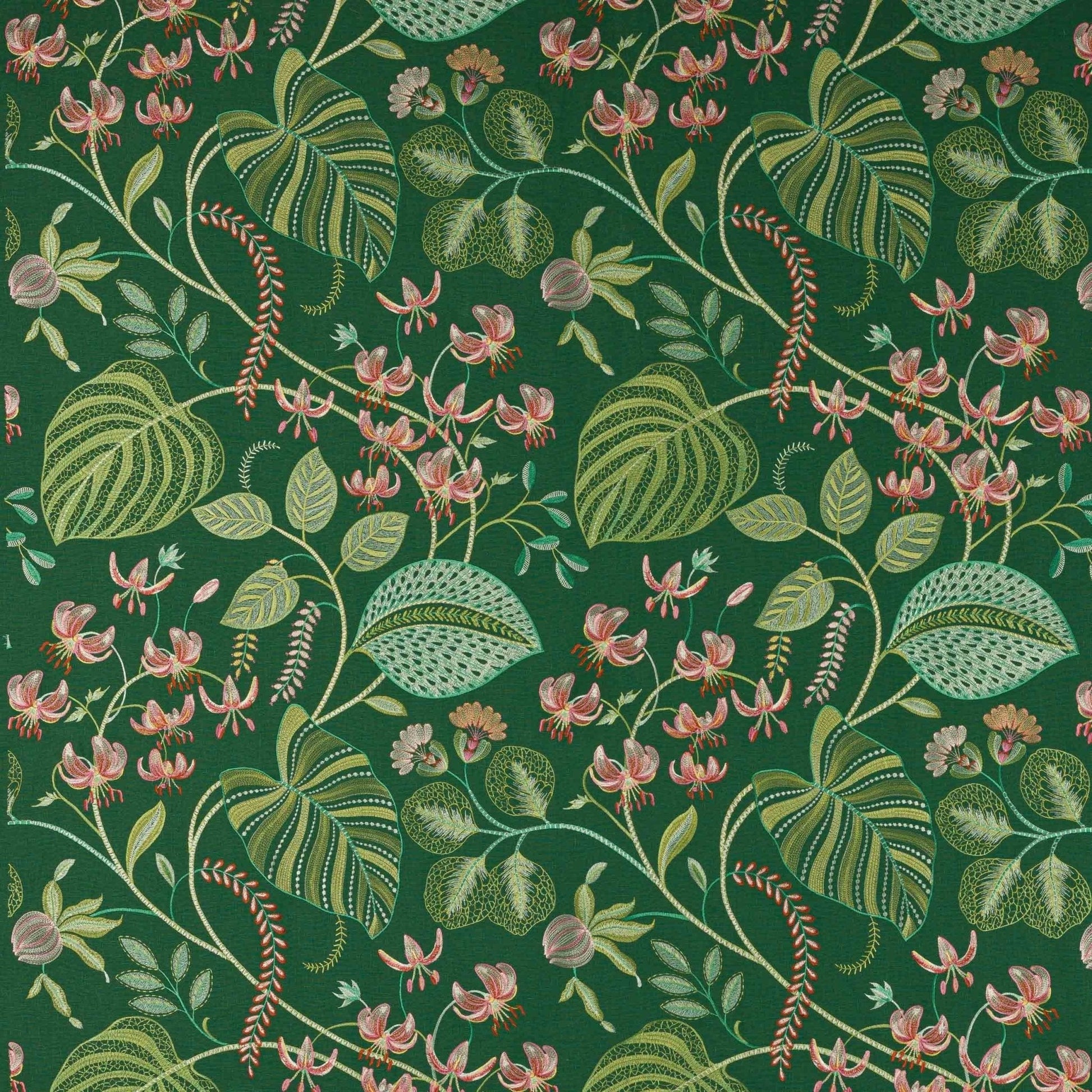 Palmaria Fabric - Emeraude - Manuel Canovas - M4124-02 - Premier Wallcovering