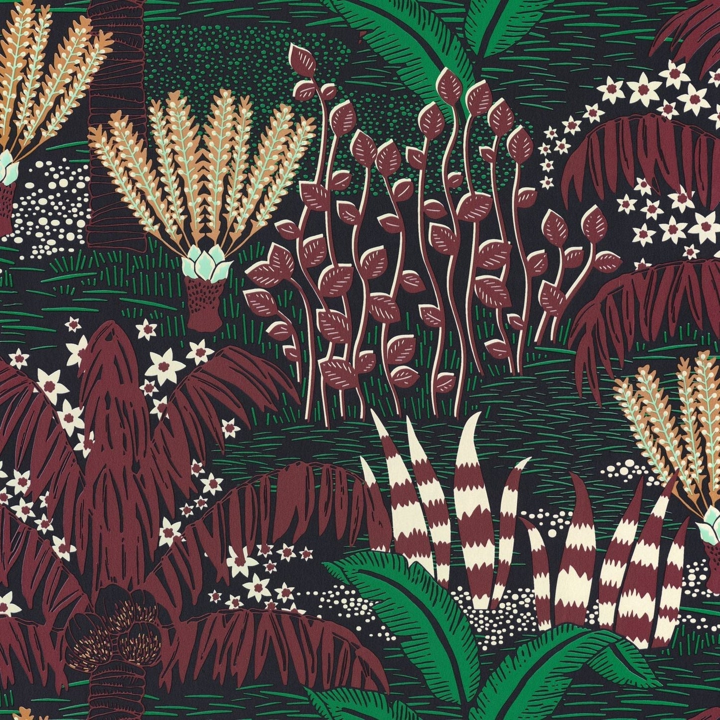 Palmeraie Wallpaper - Bordeaux - Caselio - 103699080