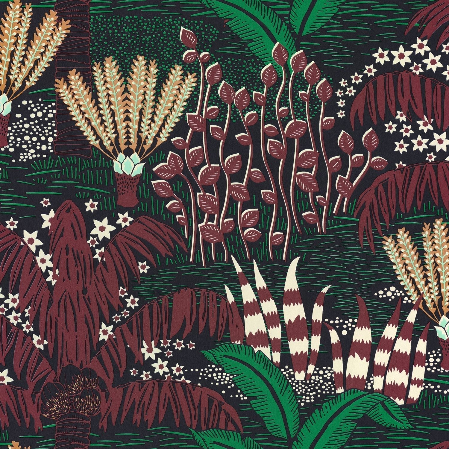 Palmeraie Wallpaper - Bordeaux - Caselio - 103699080