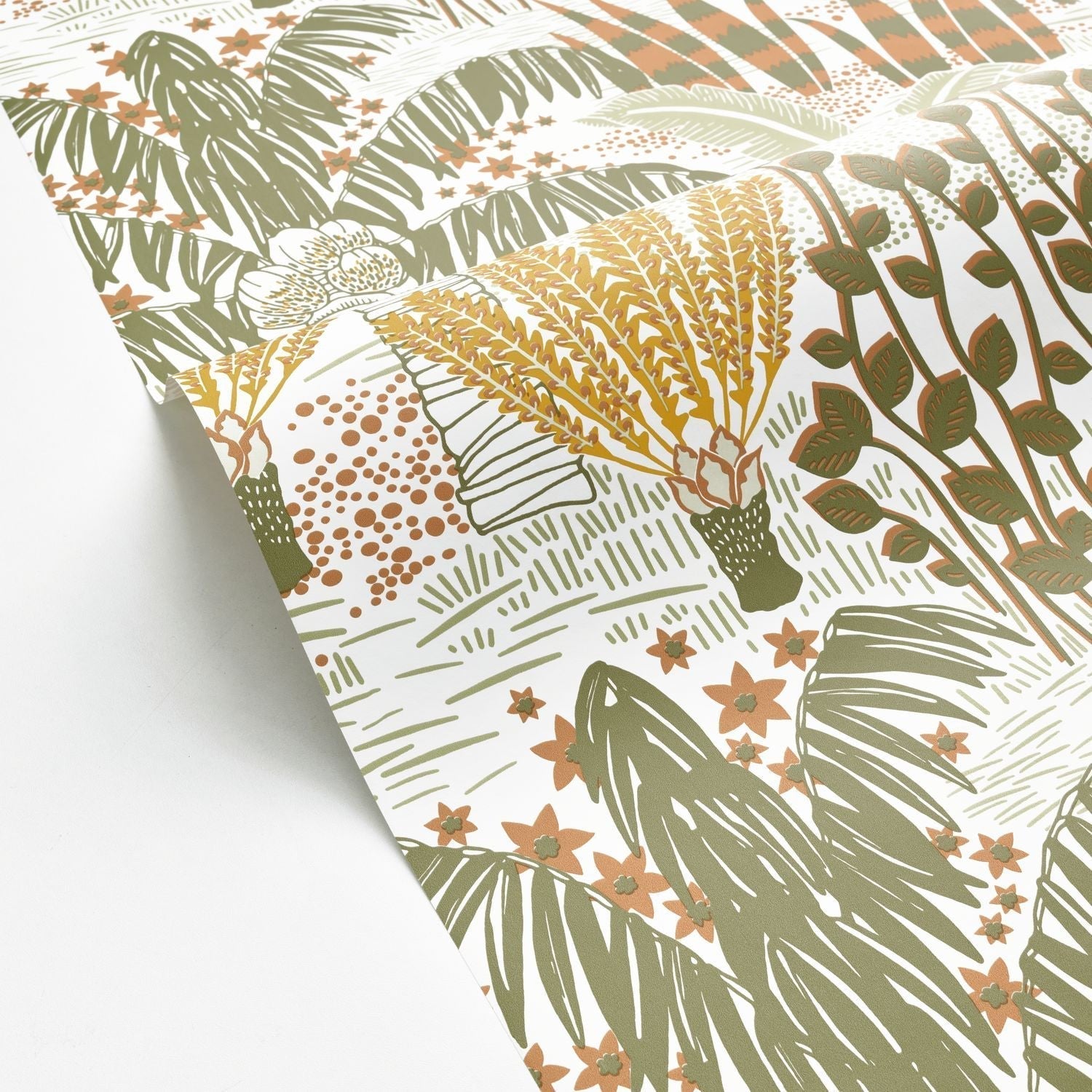 Palmeraie Wallpaper - Kaki Jaune - Caselio - 103697024