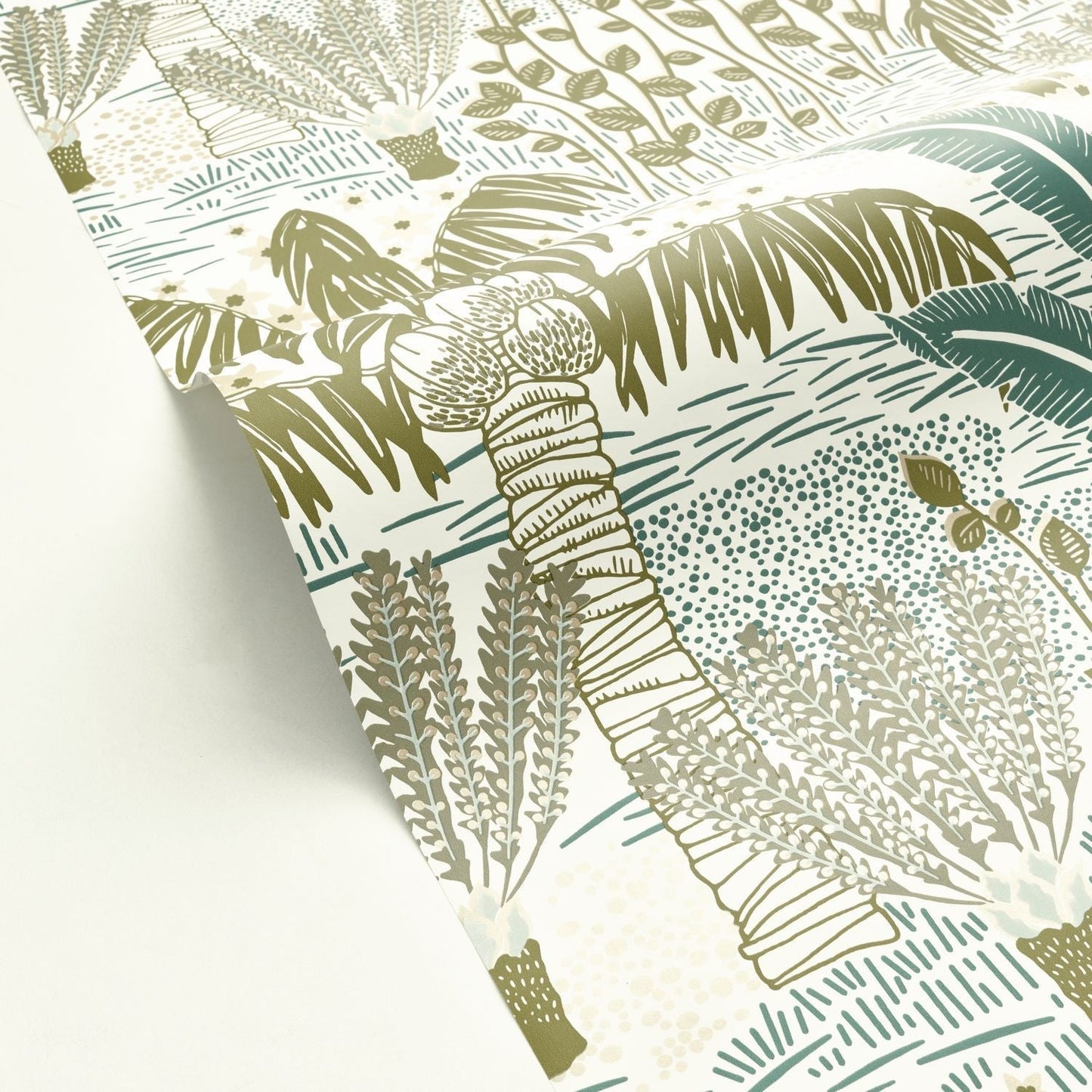 Palmeraie Wallpaper - Olive - Caselio - 103697172