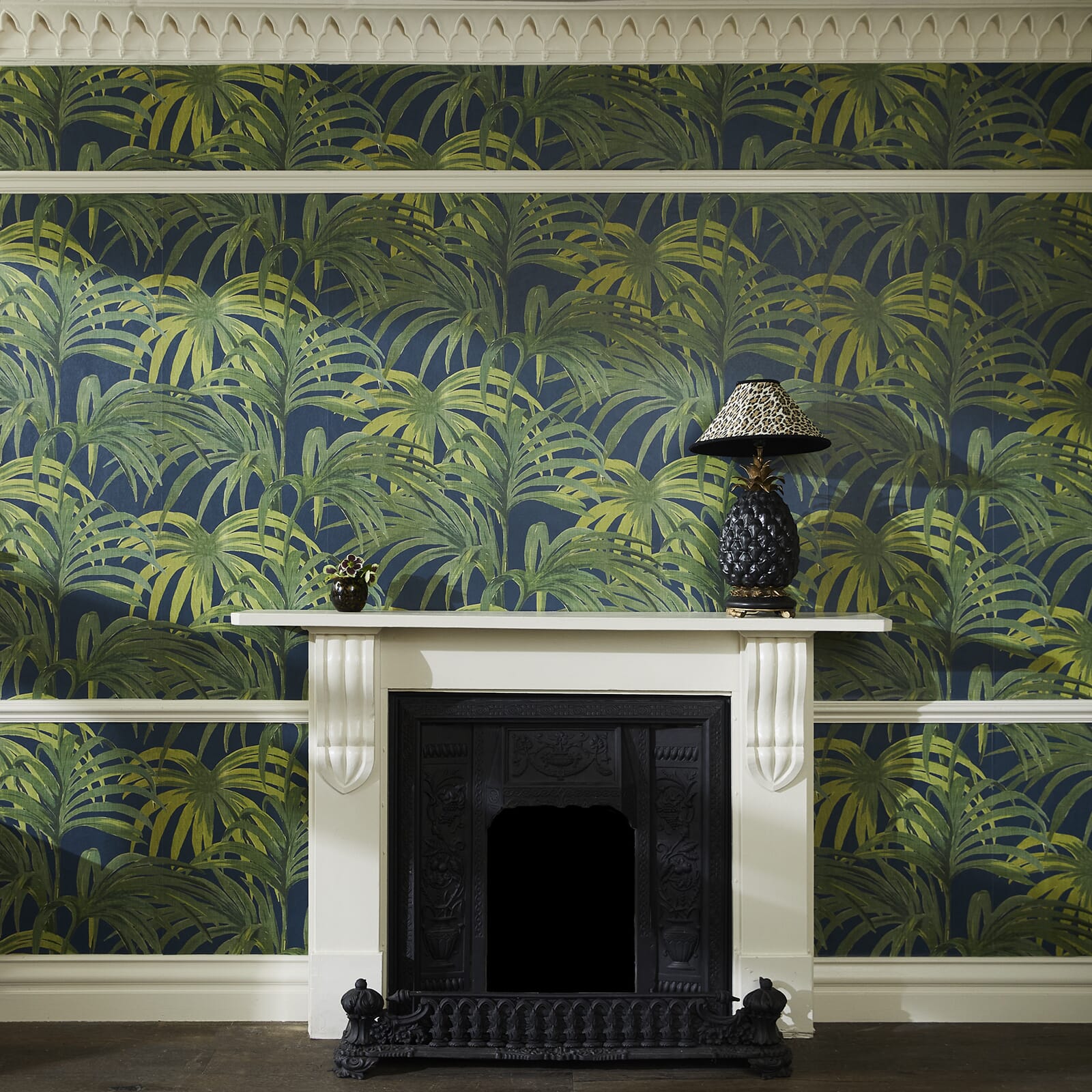 Palmeral Magna Wallpaper - Midnight / Green - House of Hackney - 1-WA-PAL-DI-M&G-100