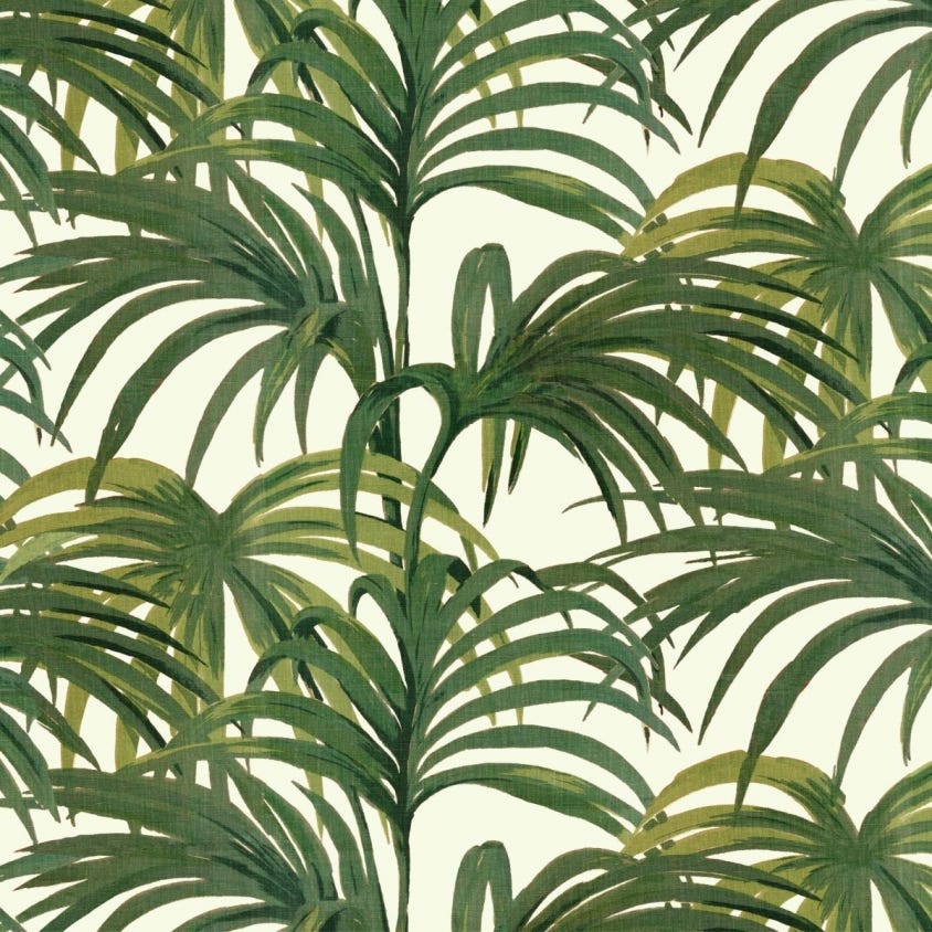 Palmeral Wallpaper - Off-White / Green - House of Hackney - 1-WA-PAL-DI-W&G-XXX