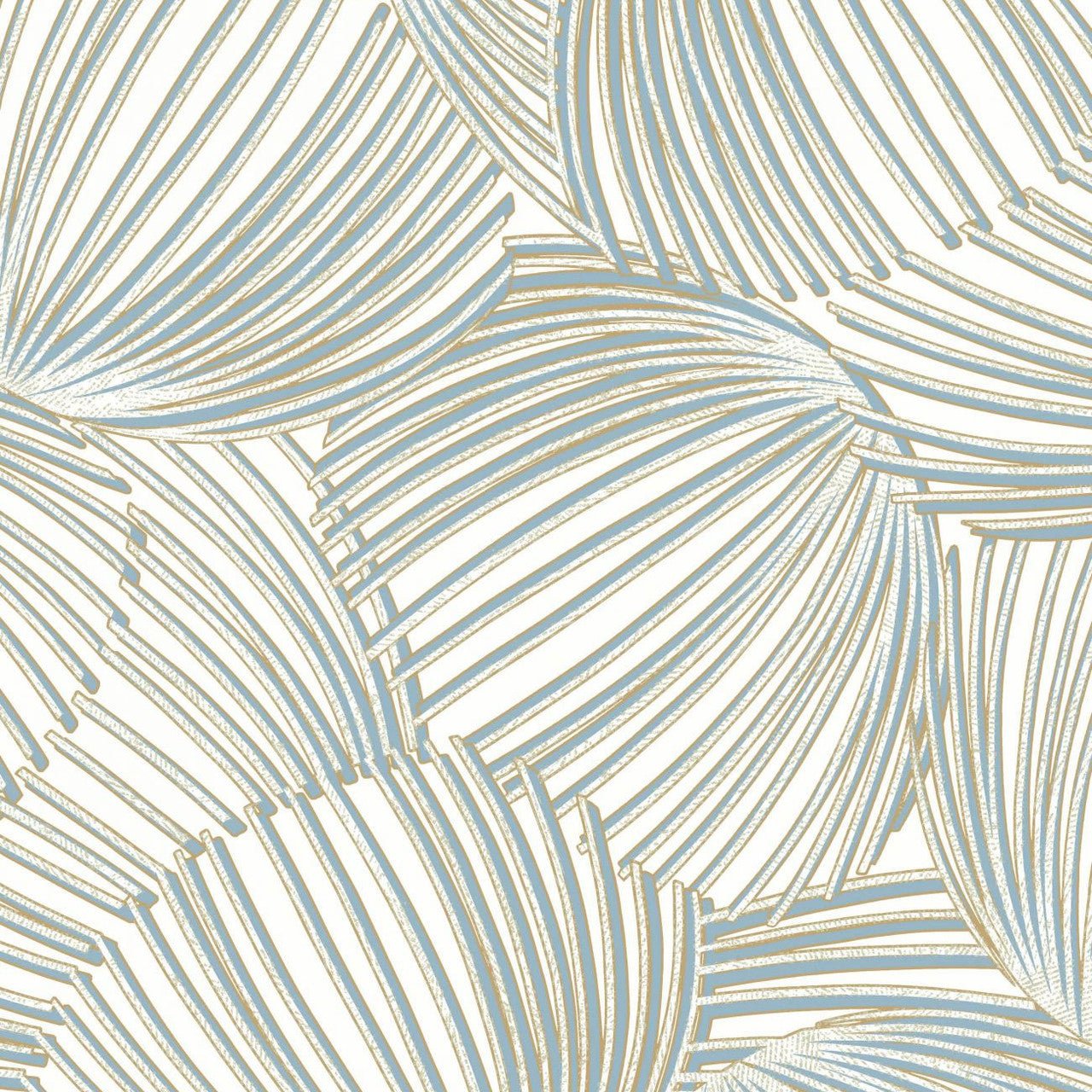 Pampelonne Mediterranee Wallpaper - Bleu Mer - Casadeco - 87426281 - Premier Wallcovering