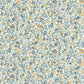 Pansy Flower Market Wallpaper - Bleu / Jaune - Casadeco - 89216329 - Premier Wallcovering