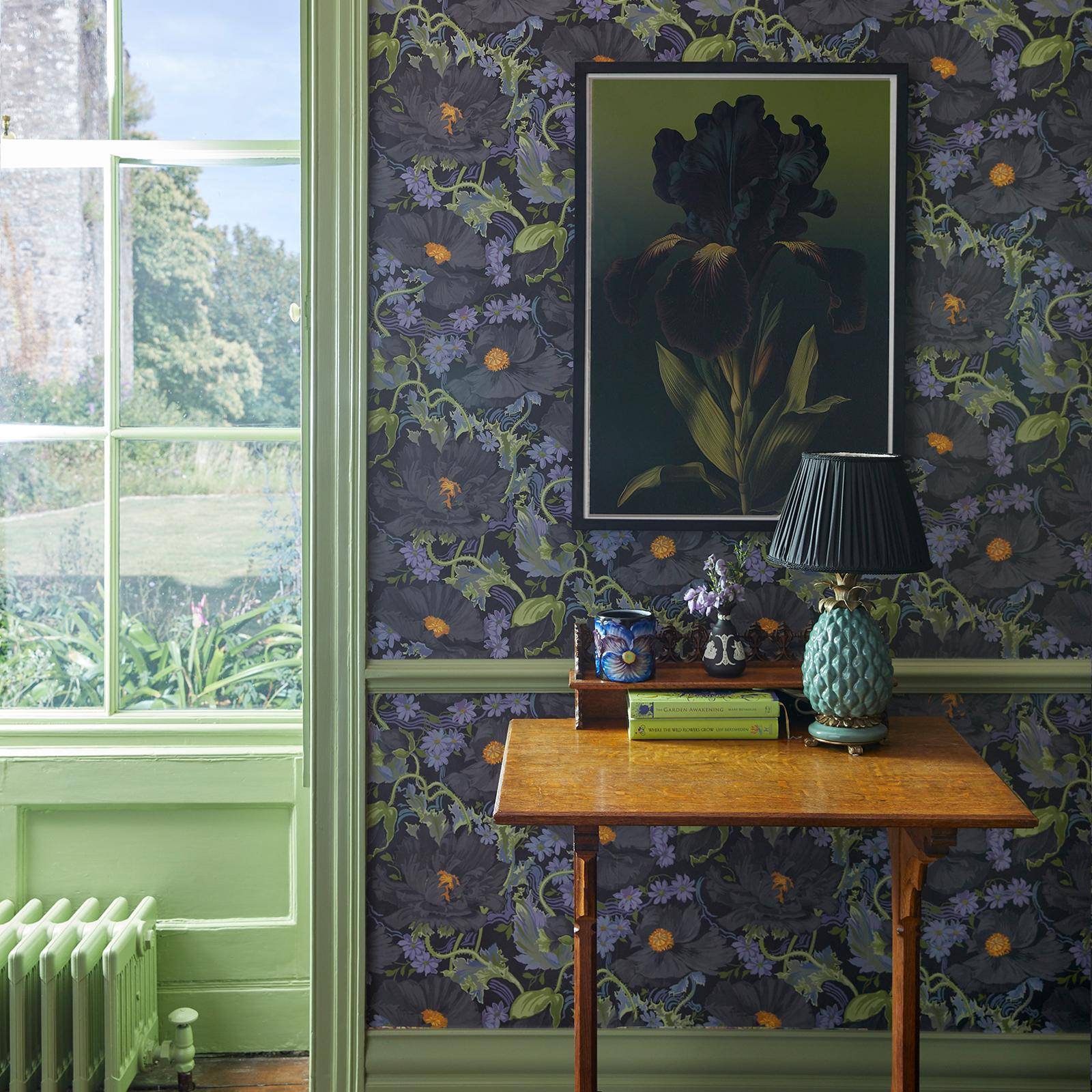 Papavera Wallpaper - Noir - House of Hackney - 1-WA-PAV-DI-NOI-XXX