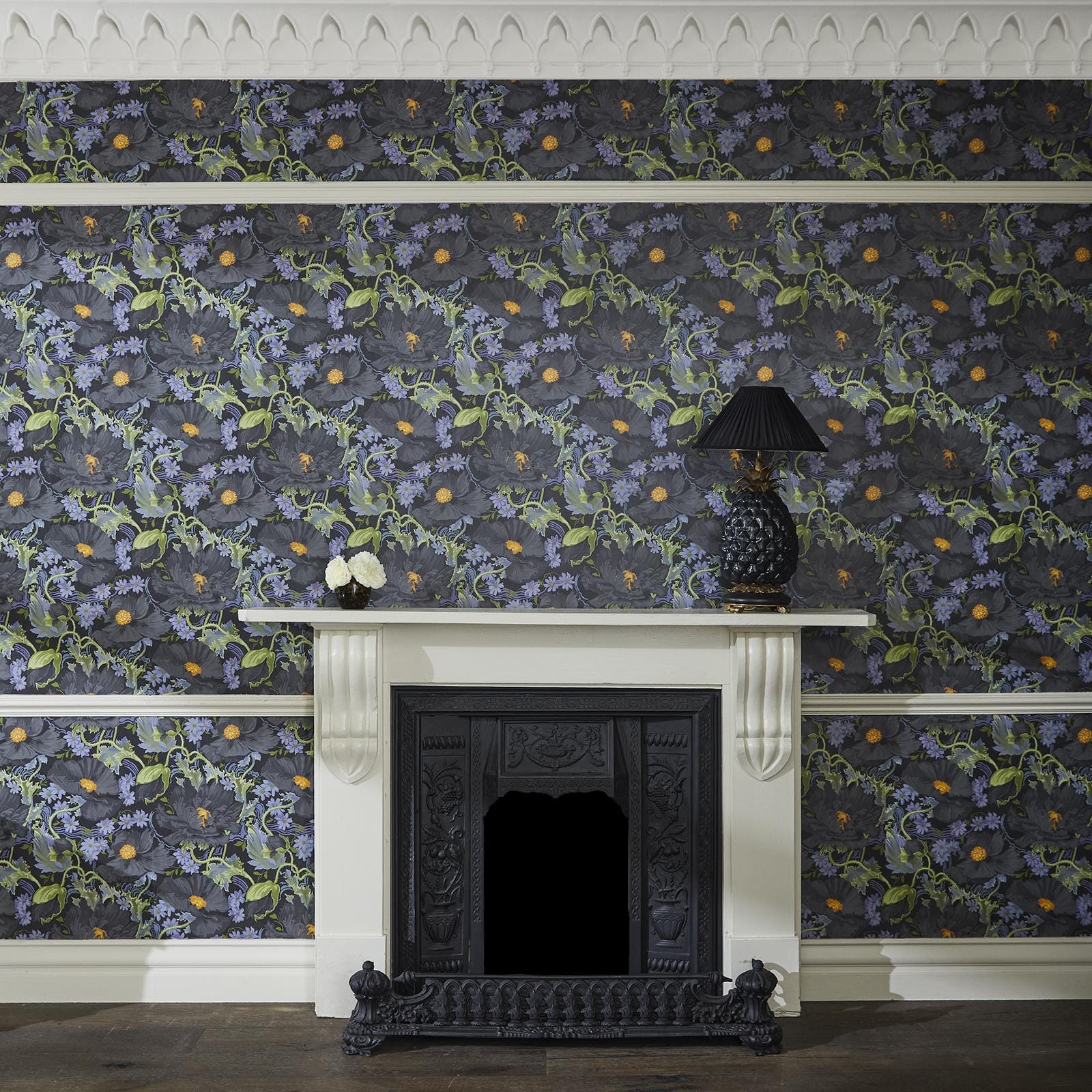 Papavera Wallpaper - Noir - House of Hackney - 1-WA-PAV-DI-NOI-XXX