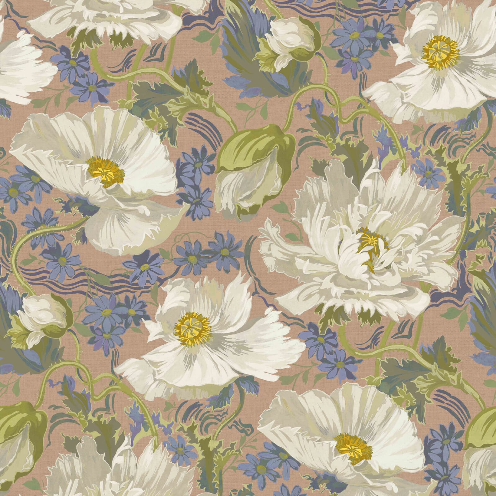 Papavera Wallpaper - Tourmaline - House of Hackney - 1-WA-PAV-DI-TOU-XXX