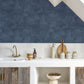 Papier Colle Papercraft Wallpaper - Bleu Ardoise - Casadeco - 89636565 - Premier Wallcovering