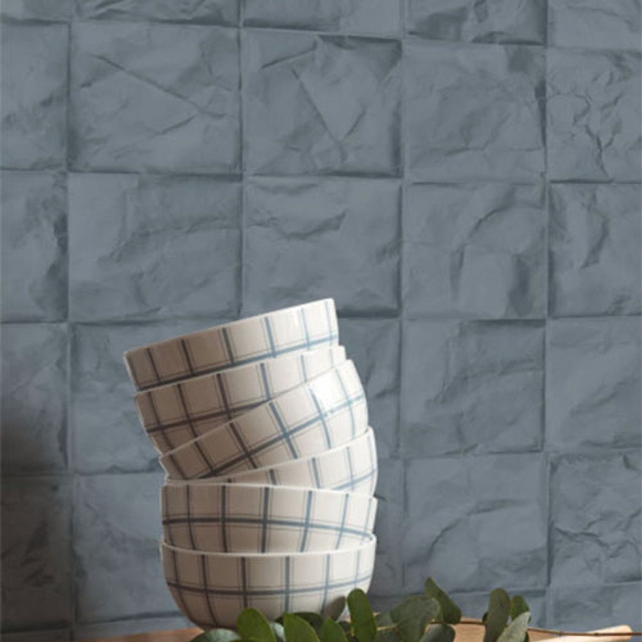 Papier Froisse Papercraft Wallpaper - Marin - Casadeco - 89646556 - Premier Wallcovering