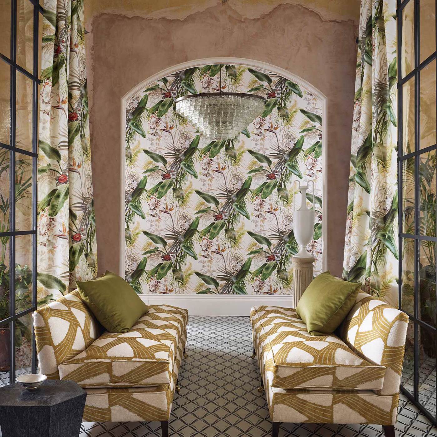 Paradise Row Wallpaper - Evergreen - ZHIW312989 - Zoffany - Morris Wallpaper