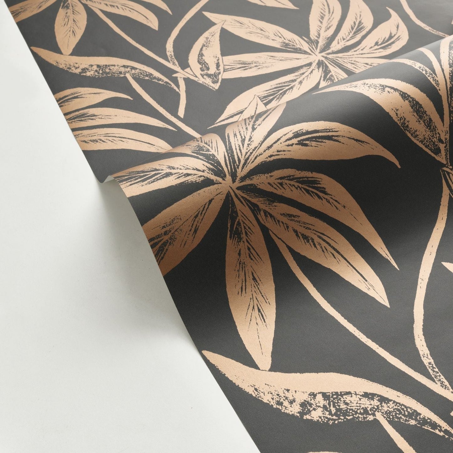 Paradisio Wallpaper - Noir Cuivre - Caselio - 103709050