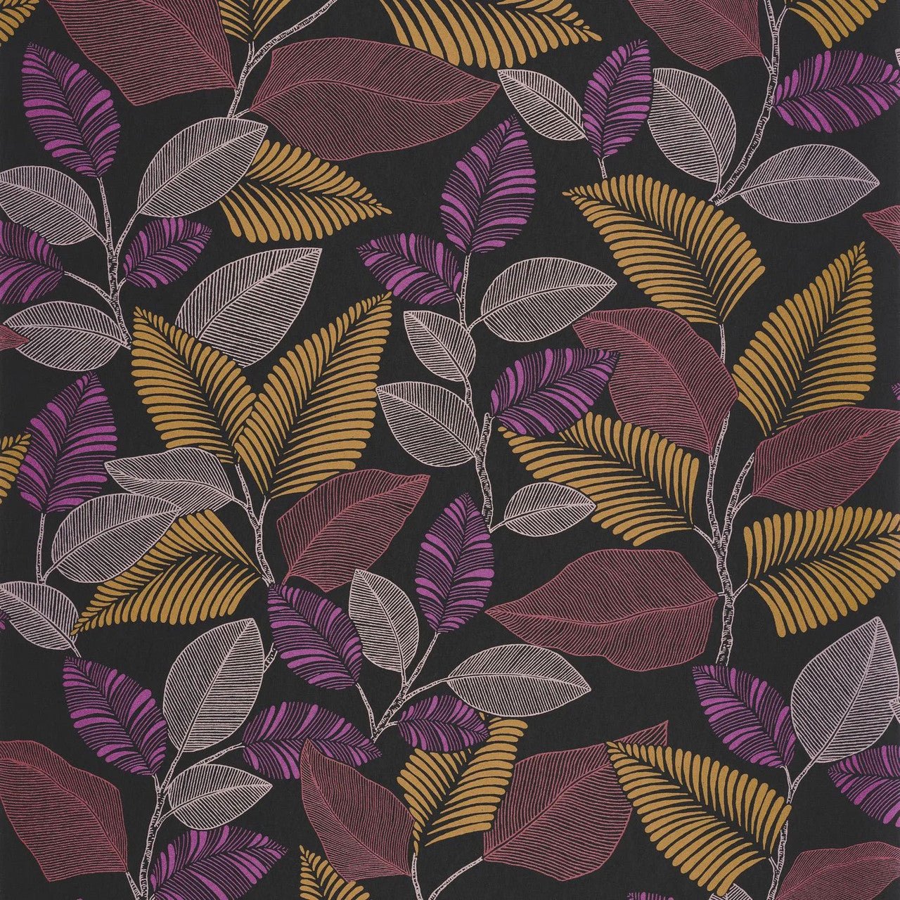 Paraty Rio Wallpaper - Lilas - Casadeco - 201804522 - Premier Wallcovering