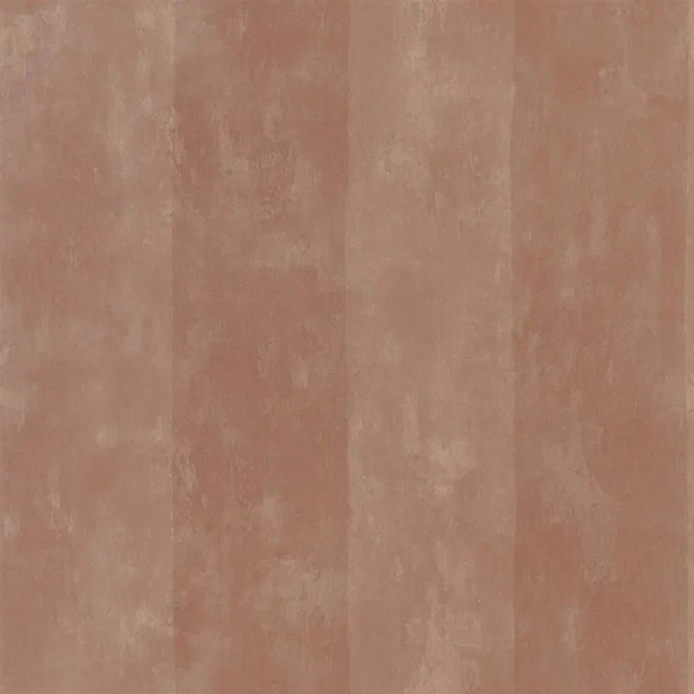 Parchment Stripe Wallpaper - Burnished Copper - PDG720/06 - Designers Guild