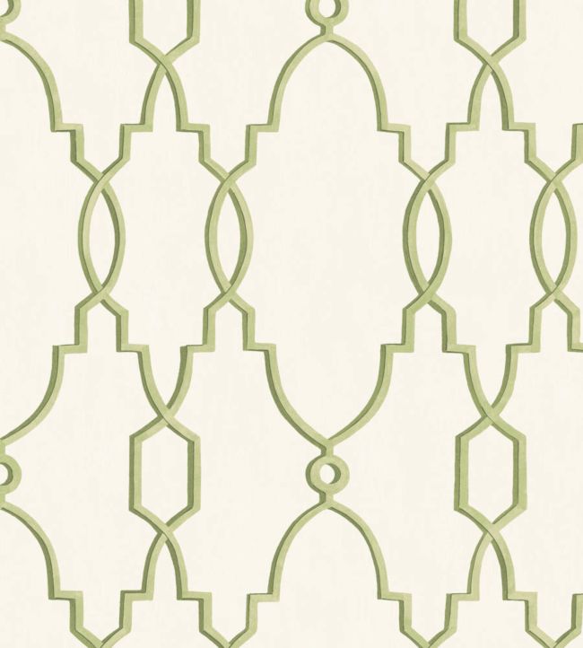 Parterre Wallpaper - Olive Green on White - 99/2005 - Cole & Son - Premier Wallcovering