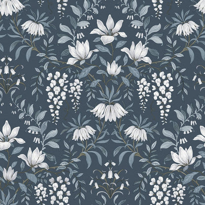 Parterre Wallpaper - Dark Seaspray - Laura Ashley - 113404 - Premier Wallcovering