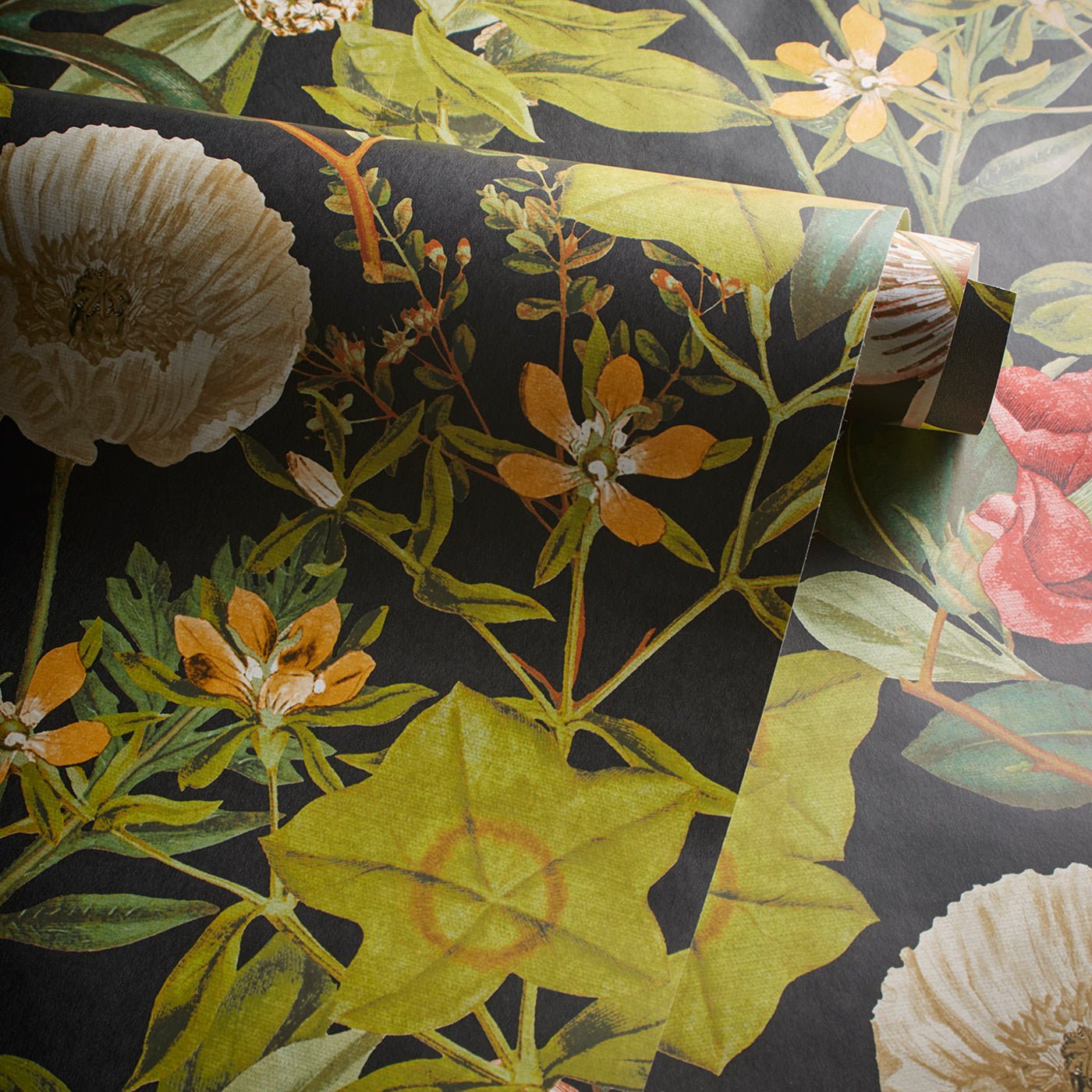 Passiflora Wallpaper - Noir - Clarke & Clarke - W0143/04 - Premier Wallcovering