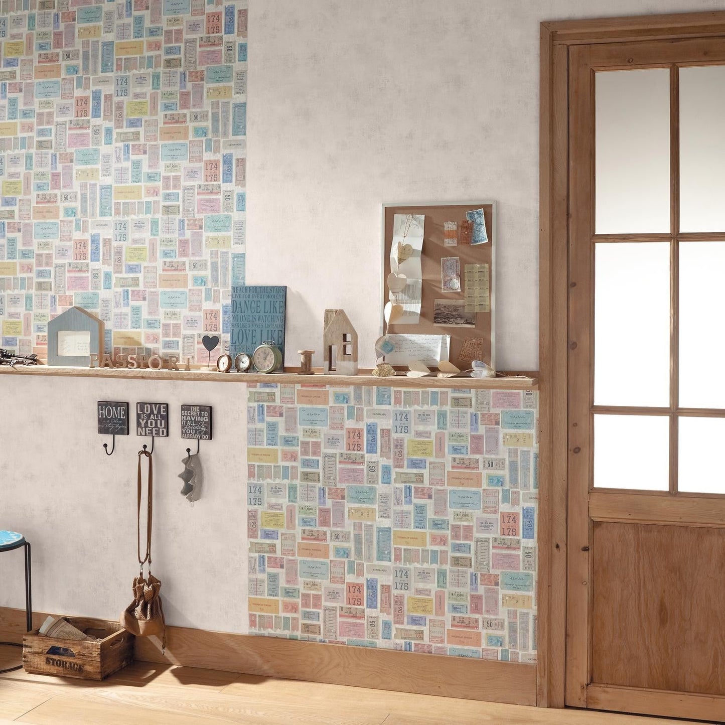 Passport Uni Wallpaper - Gris - Caselio - 66629095