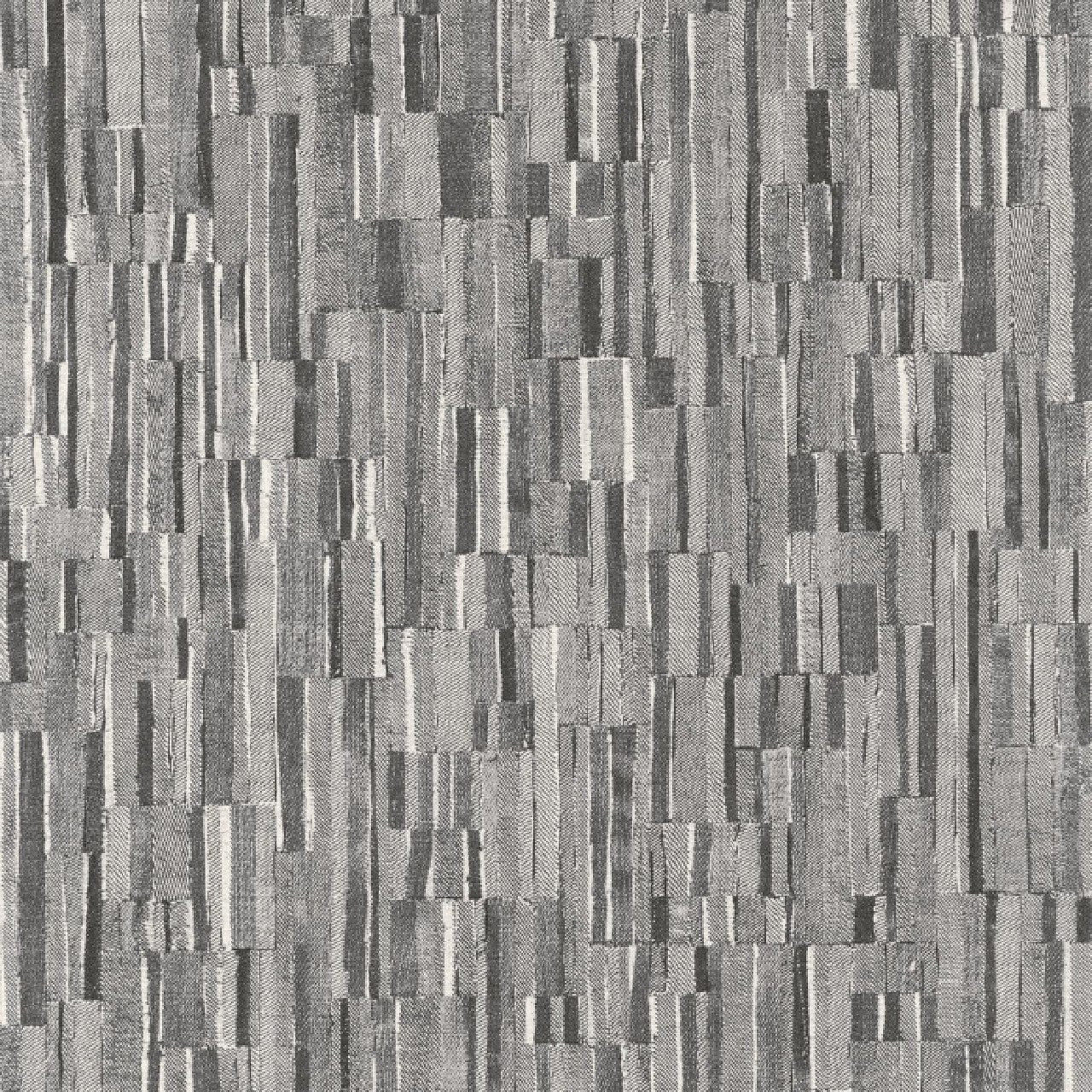 Patch Denim Textiles Wallpaper - Noir Fusain - Casadeco - 87529823 - Premier Wallcovering