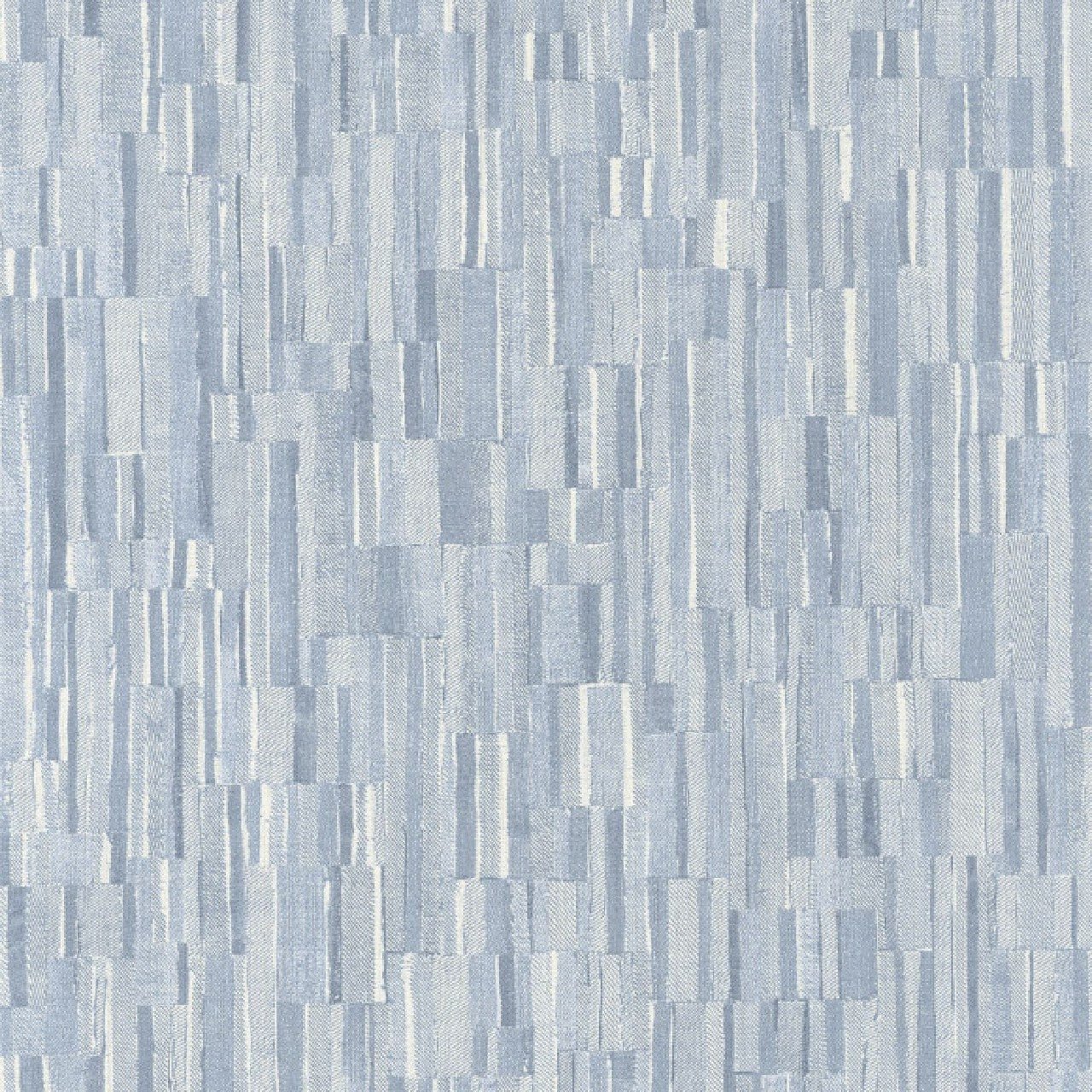 Patch Denim Textiles Wallpaper - Bleu Delave - Casadeco - 87526262 - Premier Wallcovering