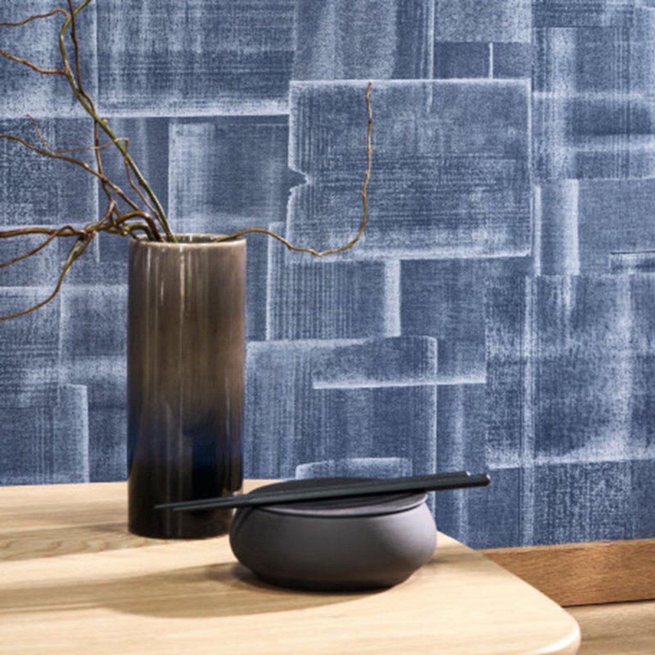 Patch Ginkgo Wallpaper - Camel - Casadeco - 86232505 - Premier Wallcovering