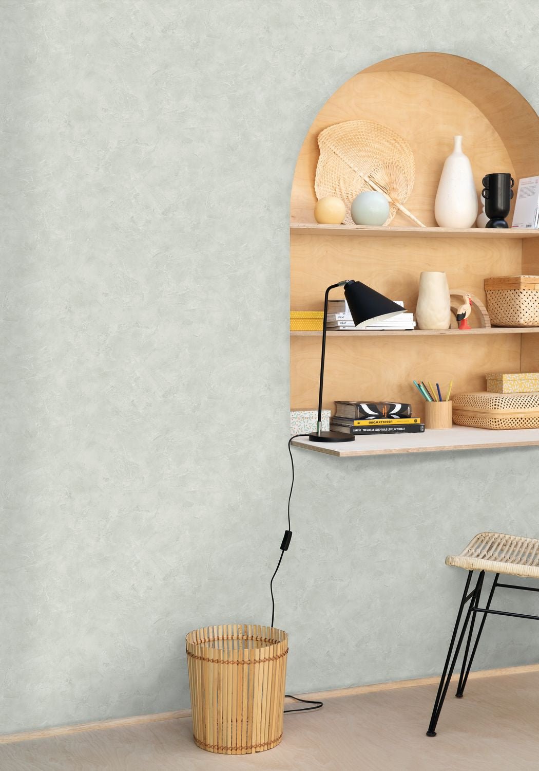 Patine Uni Wallpaper - Amande - Caselio - 100227232