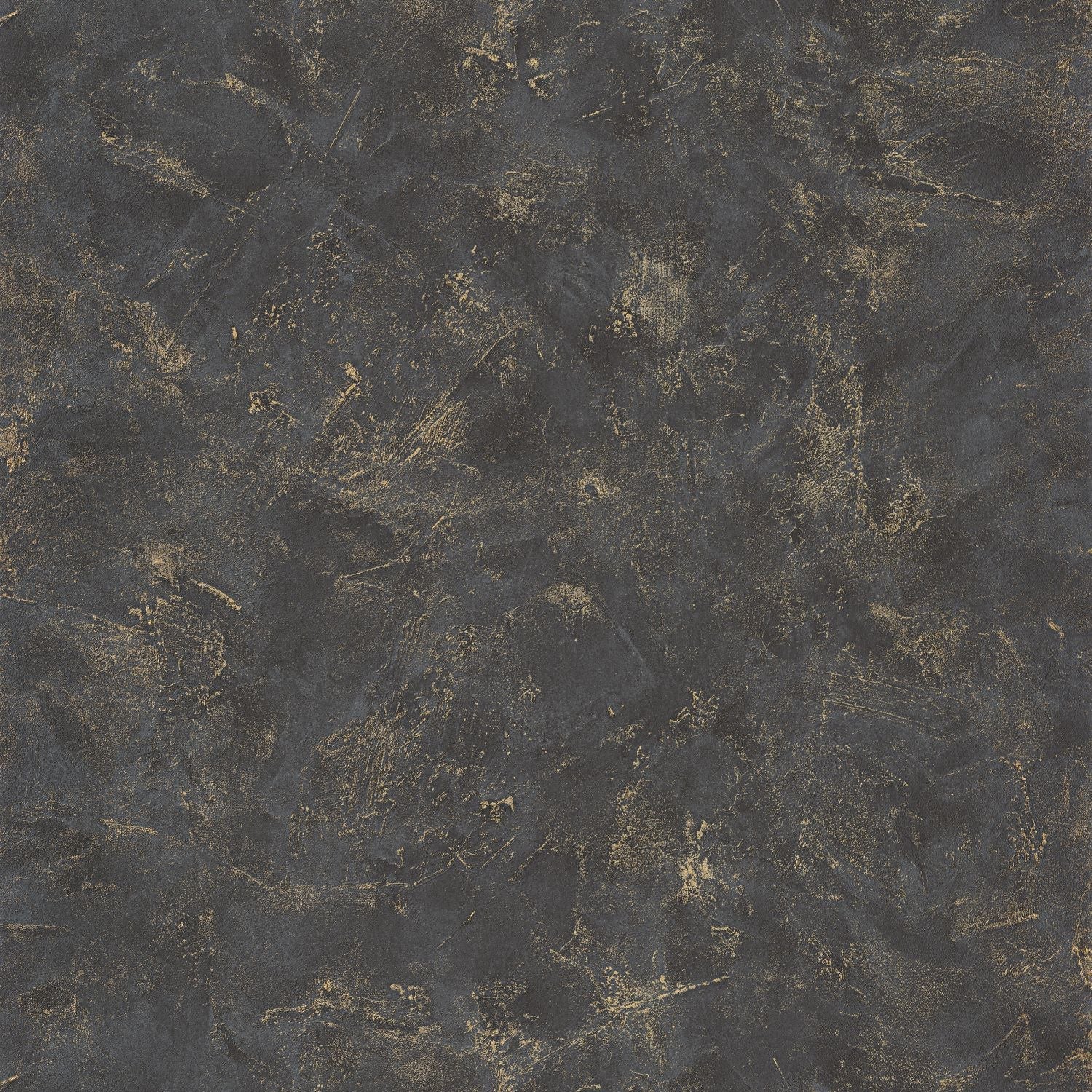 Patine Uni Wallpaper - Noir - Caselio - 100229998