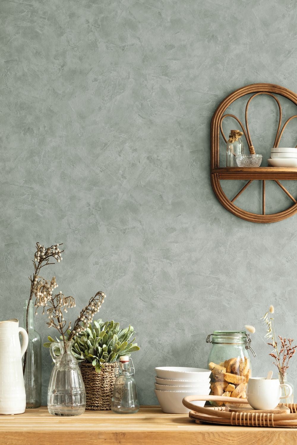 Patine Uni Wallpaper - Amande - Caselio - 100227588