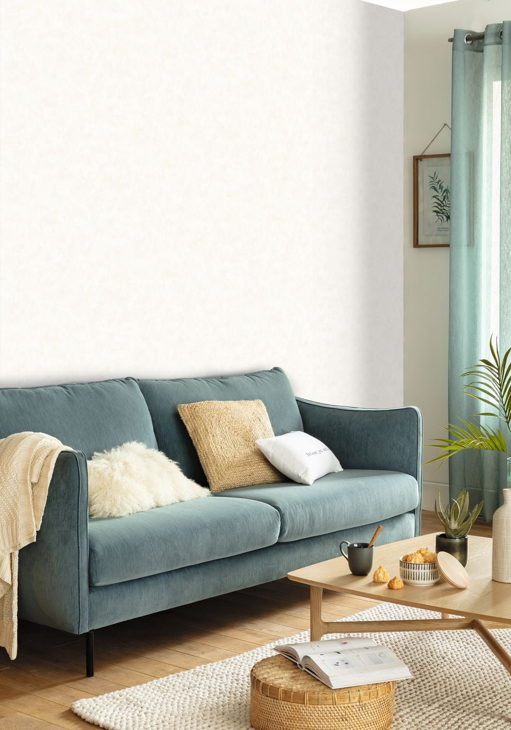 Patine Uni Wallpaper - Beige Clair - Caselio - 100221256