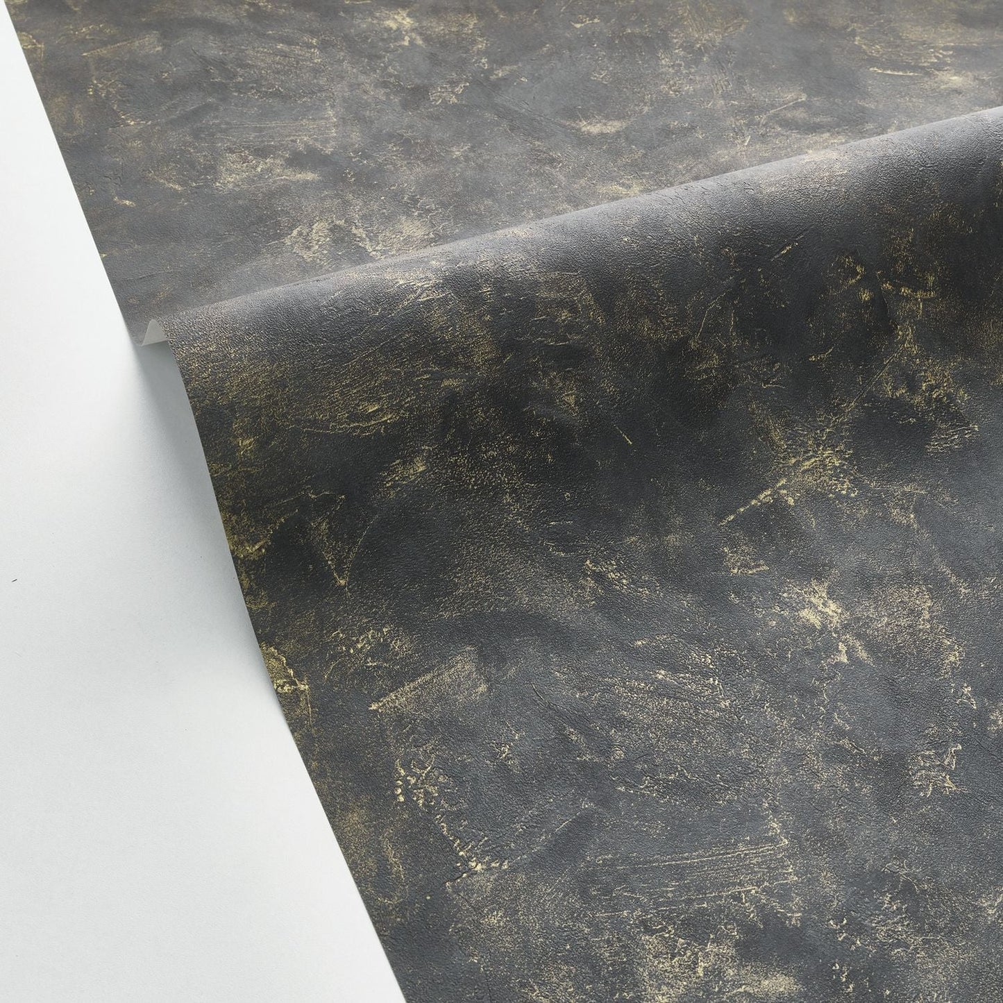 Patine Uni Wallpaper - Noir - Caselio - 100229998