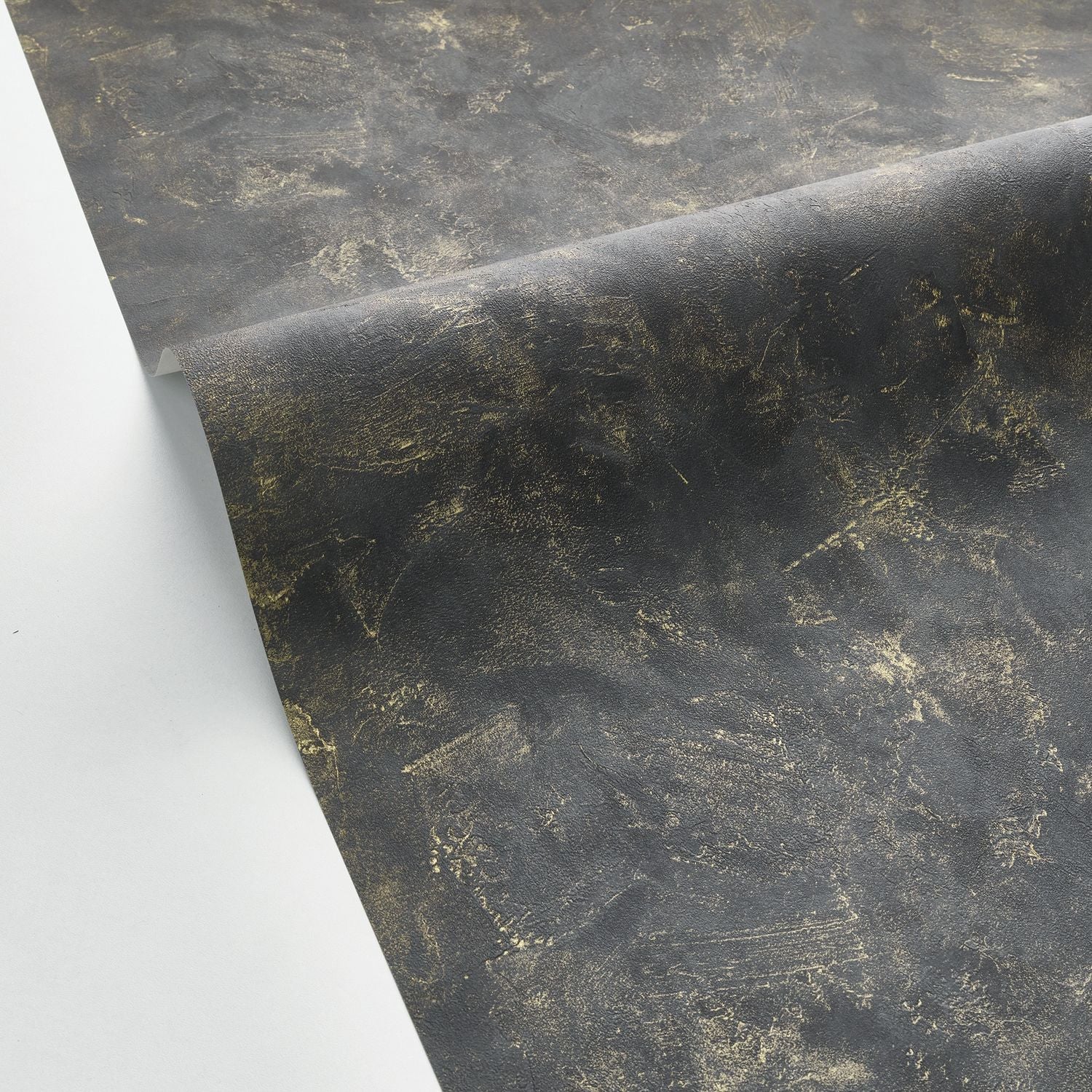 Patine Uni Wallpaper - Noir - Caselio - 100229998